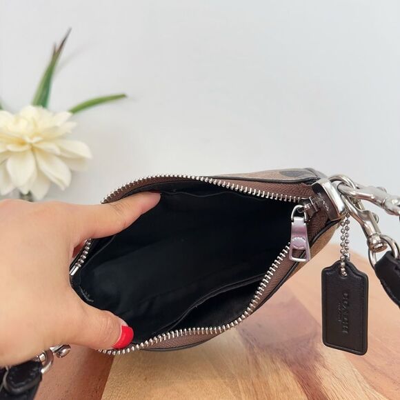 NWT Coach Teri Mini Crossbody Bag In Signature Canvas With Bow‎ Print - Picture 7 of 8